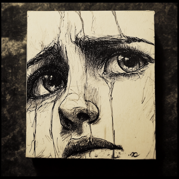 05 Dibujo rostro llanto