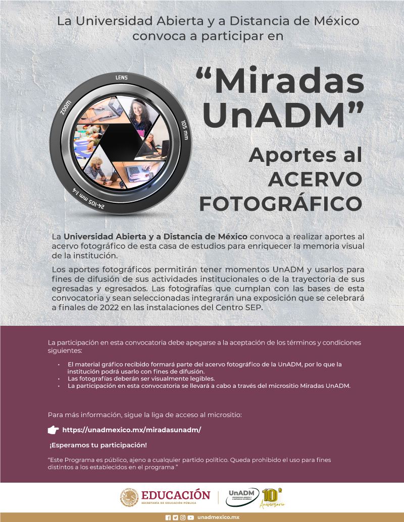 Convocatoria miradas UnADM